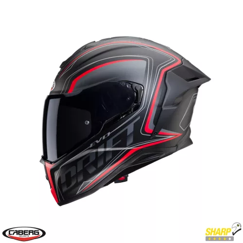 Casca Caberg Drift Evo SV Integra H9 negru antracit rosu fluor mat Pinlock ready