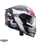 Casca Caberg Avalon X SV Punk K8 gri/alb/rosu mat Pinlock ready