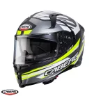 Casca Caberg Avalon X SV Kira L6 negru/gri/galben fluor mat Pinlock ready