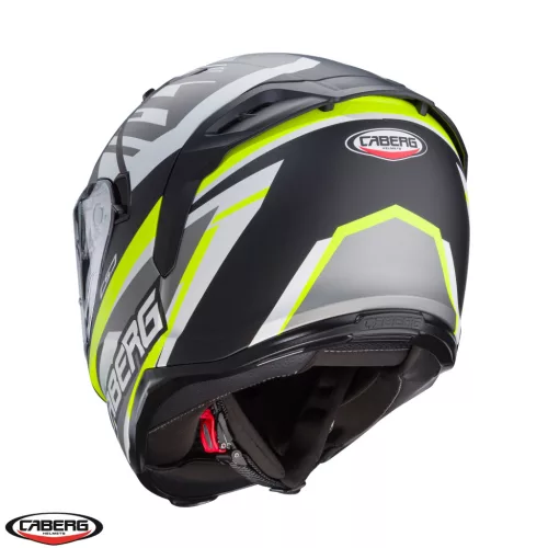 Casca Caberg Avalon X SV Kira L6 negru/gri/galben fluor mat Pinlock ready