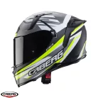 Casca Caberg Avalon X SV Kira L6 negru/gri/galben fluor mat Pinlock ready