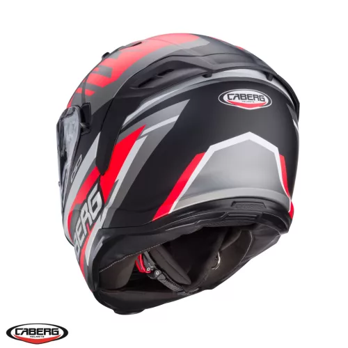 Casca Caberg Avalon X SV Kira L7 negru/gri/rosu fluor mat Pinlock ready
