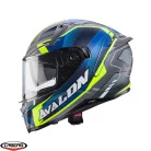 Casca Caberg Avalon X SV Optic L8 gri/albastru/galben fluor mat Pinlock ready