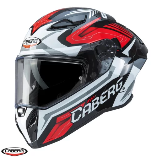 Casca Caberg Drift Evo II SV Jarama G0 negru/alb/rosu lucios Pinlock ready