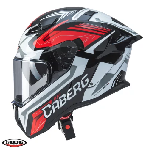 Casca Caberg Drift Evo II SV Jarama G0 negru/alb/rosu lucios Pinlock ready