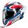 Casca Caberg Drift Evo II SV Jarama H7 alb/rosu/albastru lucios