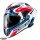 Casca Caberg Drift Evo II SV Jarama H7 alb/rosu/albastru lucios Pinlock ready