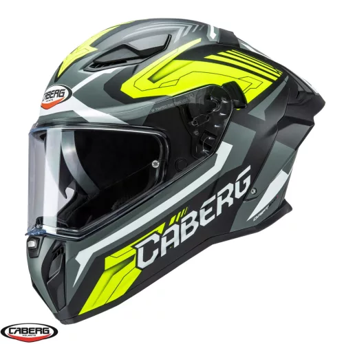 Casca Caberg Drift Evo II SV Jarama L6 negru/gri/galben fluor mat Pinlock ready