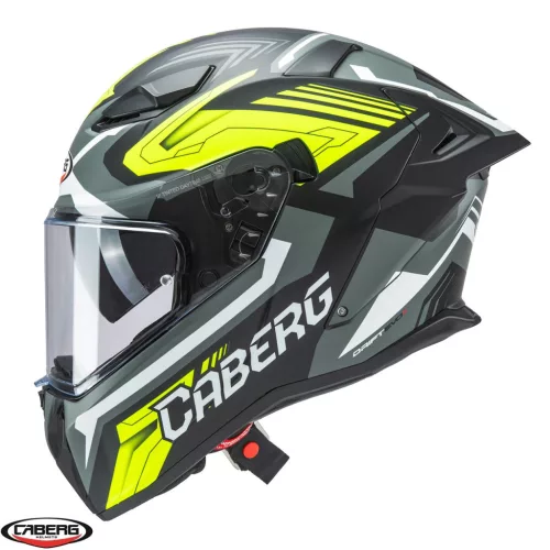 Casca Caberg Drift Evo II SV Jarama L6 negru/gri/galben fluor mat Pinlock ready