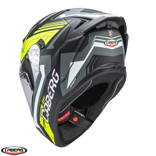 Casca Caberg Drift Evo II SV Jarama L6 negru/gri/galben fluor mat Pinlock ready