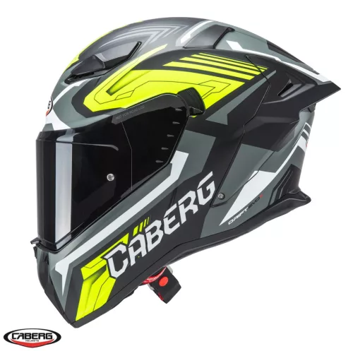 Casca Caberg Drift Evo II SV Jarama L6 negru/gri/galben fluor mat Pinlock ready