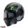 Casca Caberg Ghost X Vyrus P7 negru/gri/verde fluor mat