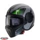 Casca Caberg Ghost X Vyrus P7 negru/gri/verde fluor mat