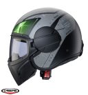 Casca Caberg Ghost X Vyrus P7 negru/gri/verde fluor mat
