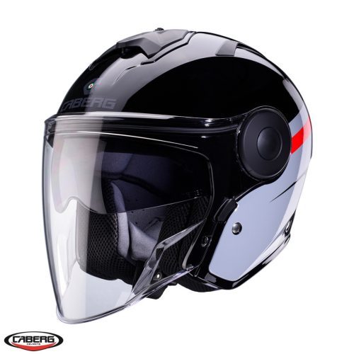 Casca Caberg Soho SV Zephyr L7 negru/gri/rosu lucios