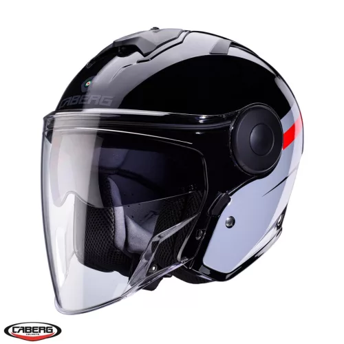 Casca Caberg Soho SV Zephyr L7 negru/gri/rosu lucios