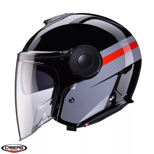 Casca Caberg Soho SV Zephyr L7 negru/gri/rosu lucios