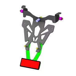Suport număr V Parts negru Honda Cb1000r C8-SPH030
