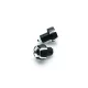 Capete ghidon V Parts Spark aluminiu Ø18 mm negru/argintiu CX799B0S2B