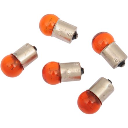 10W AMBER BULBS 5-PK