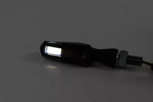 Semnalizator Highsider Scuro LED cu lumină de poziție 2 în 1, dispersor fumuriu (pereche)