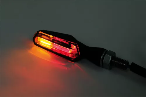 Stop Highsider Scuro LED cu semnalizare 3 în 1, dispersor fumuriu (pereche)