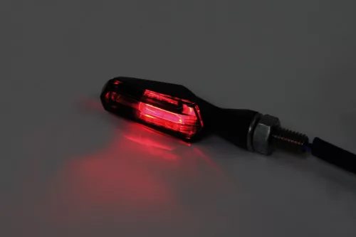 Stop Highsider Scuro LED cu semnalizare 3 în 1, dispersor fumuriu (pereche)