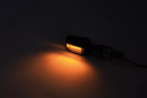 Semnalizator Highsider Block LED, corp negru, dispersor fumuriu, față și spate (pereche)