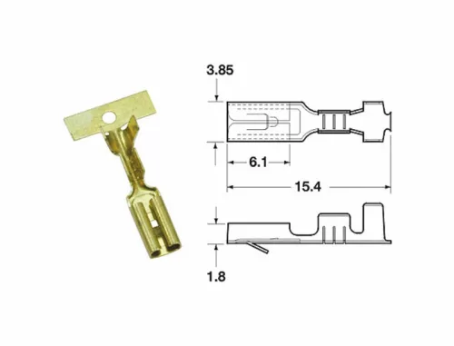 Terminal mamă Bihr 110 ML, fir 0,85/1,25 mm² (50 buc) FM110-06BT5