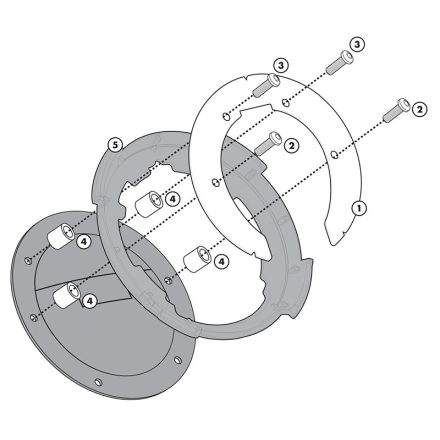 Givi - Suport Easy Lock Pentru Buson Benzina Bf10