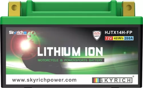 Baterie litiu Skyrich HJTX14H-FP (înlocuiește YTX14H-BS), 12V, 240 A CCA