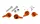 Manetă V Parts Bolts kit portocaliu KIT-SL1-ORANGE