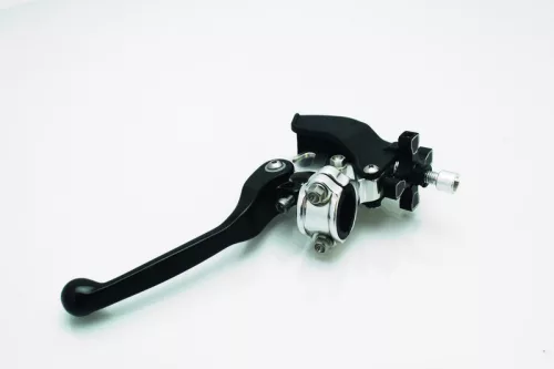 Manetă rabatabilă cu suport Bihr aluminiu neagră universală L10A-9005K