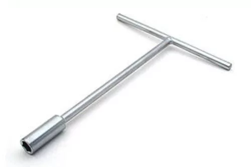 Cheie tubulară în T Bihr 14 mm, crom satinat L35-232