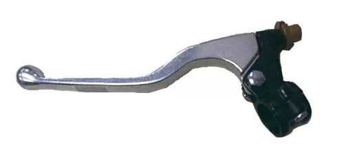 Manetă ambreiaj lungă cu suport Bihr aluminiu turnat lustruit/negru universală L35-421C