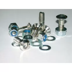   Kit șuruburi pinion Bihr cap înecat M8x1,00x30 mm cu piulițe și șaibe, argintiu L35-425
