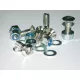 Kit șuruburi pinion Bihr cap înecat M8x1,00x30 mm cu piulițe și șaibe, argintiu L35-425