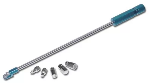 Șurubelniță cotită 90° Bihr pentru carburator + 5 vârfuri, L445 mm L35-497
