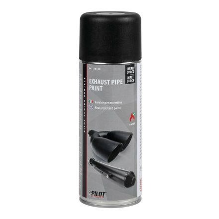 Lampa - Pilot, Spray Vopsea Pentru Evacuari, 400 Ml - Negru Mat [Rezistent Pana La 600 Grade] [Nou]