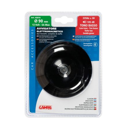 Lampa - Claxon Rotund Diam. 90Mm [L]Ow-Tone