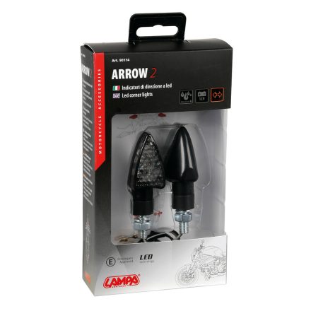 Lampa - Arrow-2, Semnalizatoare [Led] - Negru [Lumina Portocalie] [Nou]