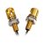 Lampa - Pair Of Gold Screws M8 X 20Mm [Led] Blue Light