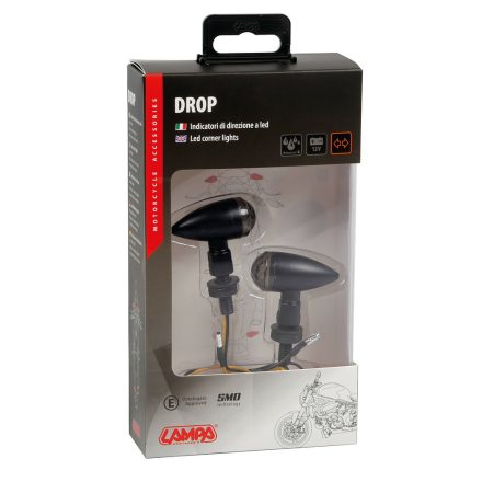 Lampa - Drop, Semnalizatoare [Led] - Negru [Metalice] [Nou]