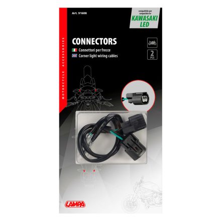 Lampa - Set 2 Cabluri Conectare Semnalizatoare Led, Compatibile Kawasaki [Nou]