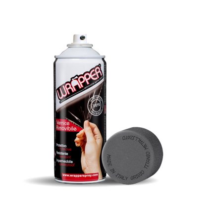 Wrapper - Spray Vopsea Nepermanenta, Metallic Titanium Grey - 400Ml