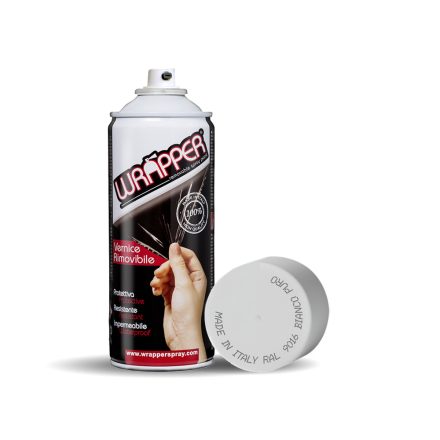 Wrapper - Spray Vopsea Nepermanenta, Traffic White - 400Ml