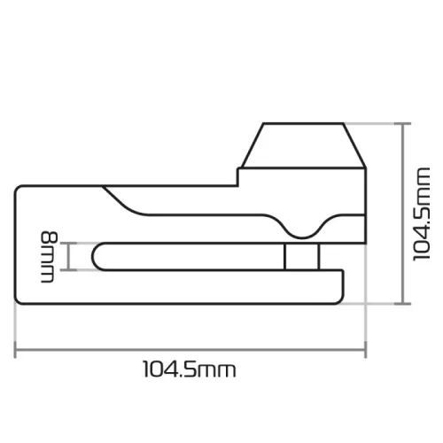 Lacat de disc Oxford Titan LK486 tija 10mm