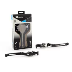   Manete pliabile V Parts S 177mm Cnc Black/aluminum șuruburi cu Adapters By pereche Buell LV-FL(L24-R17)