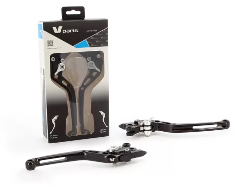 Manete V Parts S 175mm Cnc Black/aluminum șuruburi cu Adapters By pereche Ducati LV-SL(L12-R12)