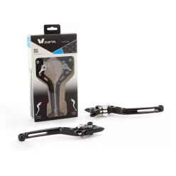   Manete V Parts S 175mm Cnc Black/aluminum șuruburi cu Adapters By pereche Yamaha LV-SL(L97-R20)